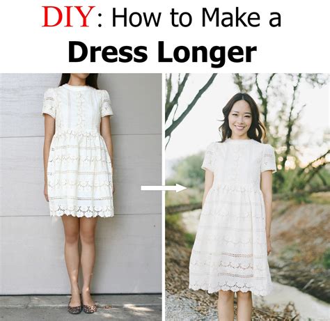 how to make a dress shorter|make a short dress longer.